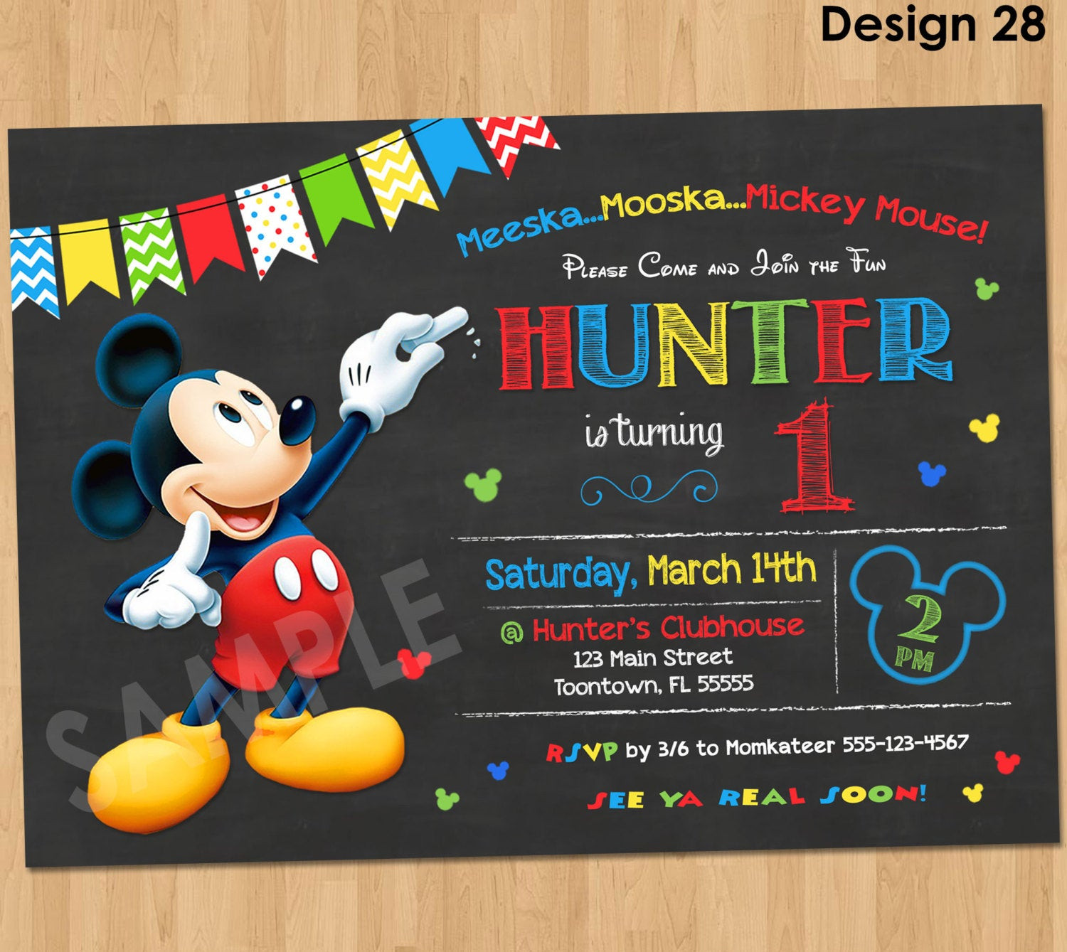 Mickey Mouse Clubhouse Birthday Party Invitations
 Mickey Mouse Birthday Invitation Mickey Mouse Clubhouse