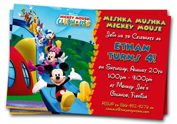 Mickey Mouse Clubhouse Birthday Party Invitations
 Mickey Mouse Clubhouse Invitations Printable by thepartystork