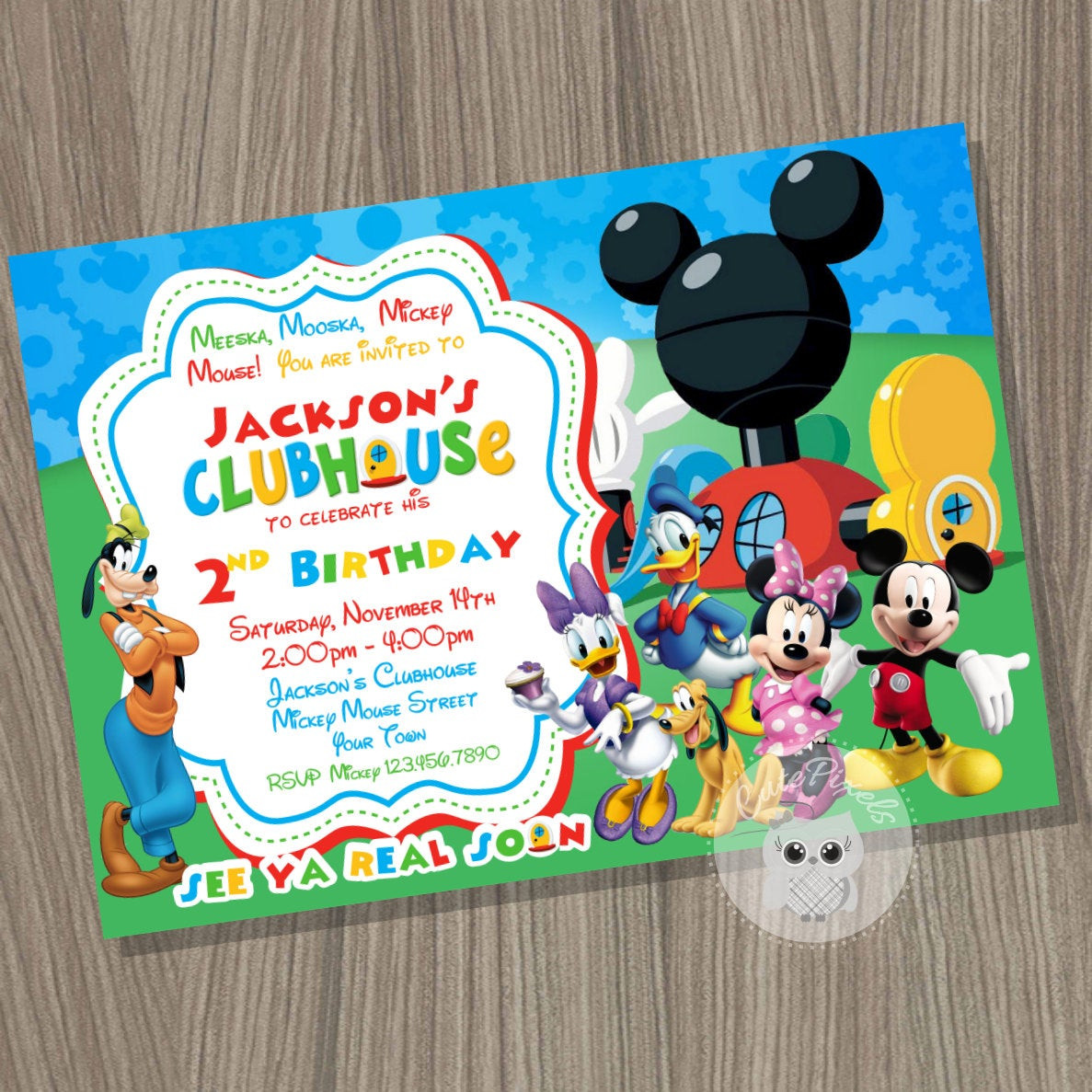 Mickey Mouse Clubhouse Birthday Party Invitations
 Mickey Mouse Clubhouse Invitation Mickey Mouse by Cute