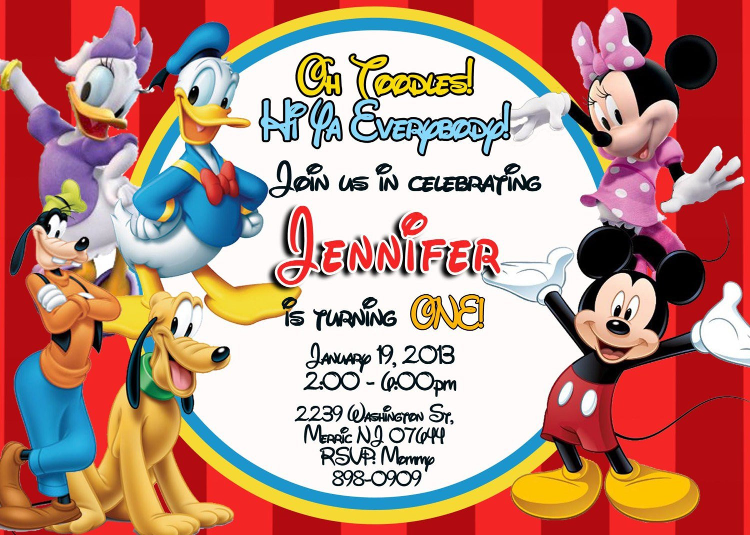 Mickey Mouse Clubhouse Birthday Party Invitations
 Exclusive Mickey Mouse Clubhouse Birthday Invitations