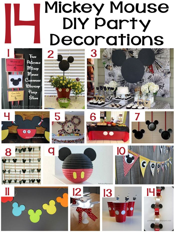 Mickey Mouse Decorations DIY
 70 Mickey Mouse DIY Birthday Party Ideas – About Family