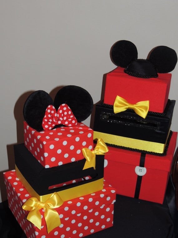 Mickey Mouse Decorations DIY
 Items similar to Mickey Mouse Card Box Mickey Mouse