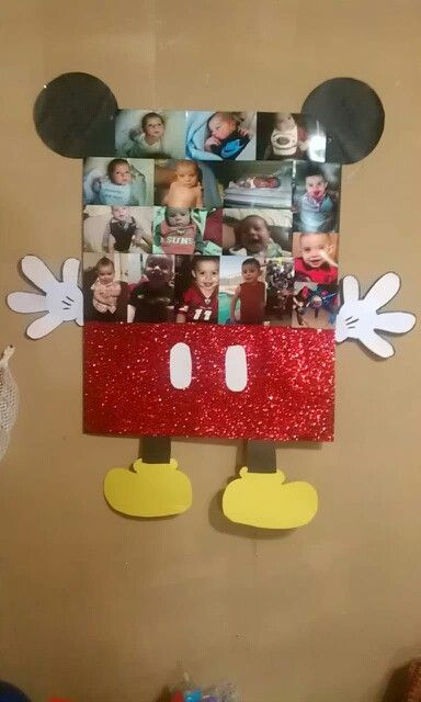 Mickey Mouse Decorations DIY
 Finished w mickey mouse lil mans picture frame Diy