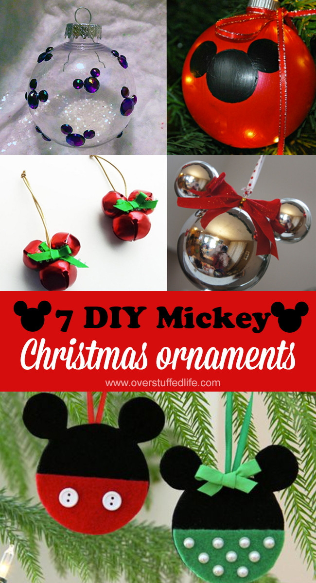 Mickey Mouse Decorations DIY
 7 DIY Mickey Mouse Christmas Ornaments Overstuffed