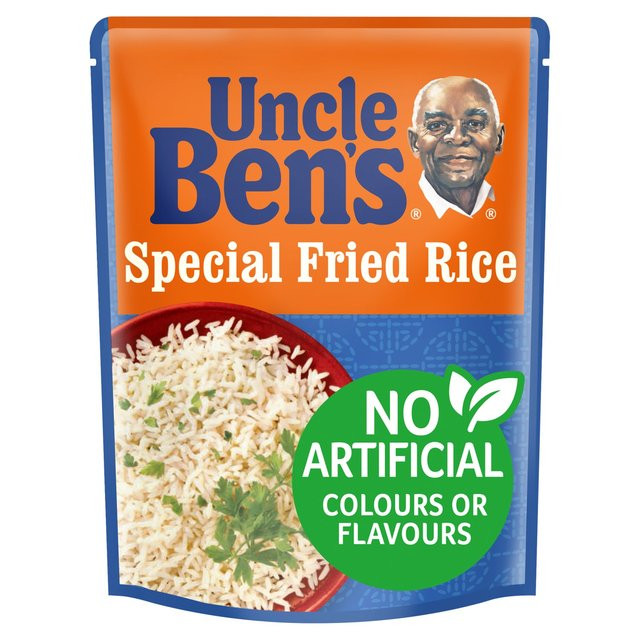 Microwave Fried Rice
 Uncle Bens Special Fried Microwave Rice 250g from Ocado
