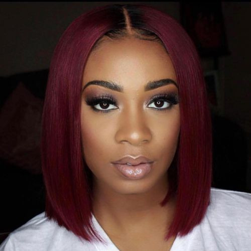 Middle Part Black Hairstyles
 27 Best Burgundy Hair Color Ideas Highlights Ombre & All