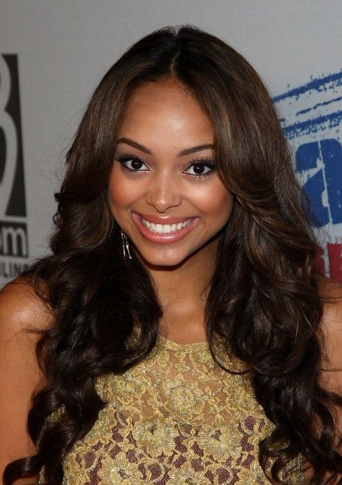 Middle Part Black Hairstyles
 Cute Center Part Hairstyles for African American