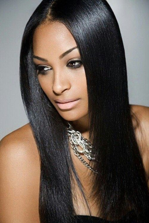 Middle Part Black Hairstyles
 Weave Middle Part Brazilian Hair