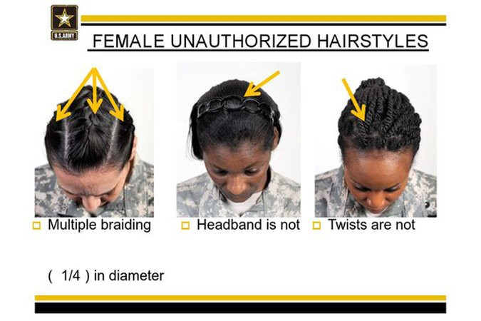 Military Hairstyles For Natural Hair
 Military to Ease Hairstyle Rules After Outcry From Black
