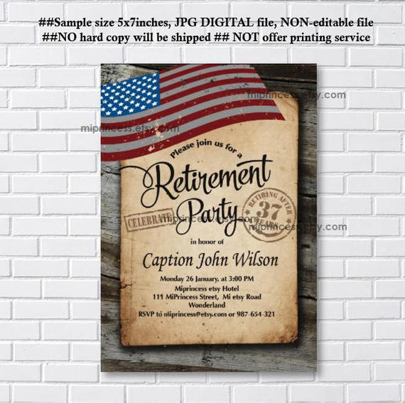 Military Retirement Party Ideas
 Military Retirement Party Army Retirement Invitations Army