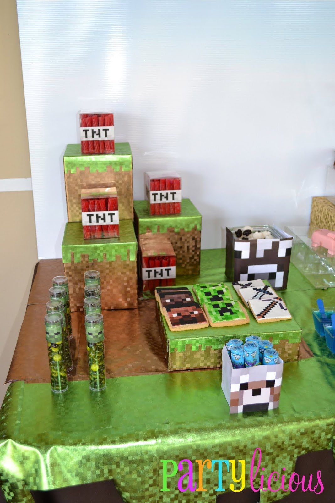 Minecraft Birthday Decorations
 Partylicious Events PR Minecraft Birthday Party