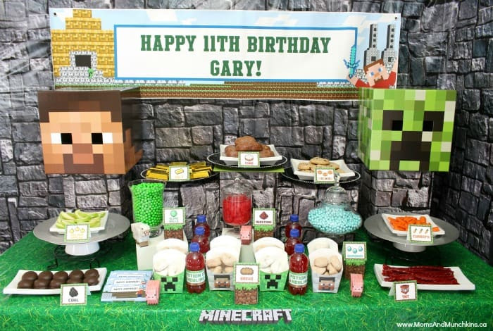Minecraft Birthday Decorations
 Minecraft Party Ideas Moms & Munchkins