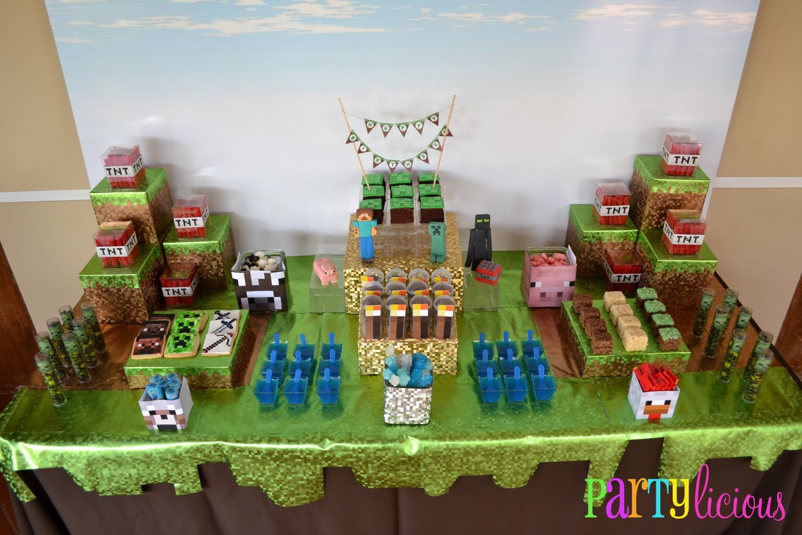 Minecraft Birthday Party Activities
 Partylicious Events PR Minecraft Birthday Party