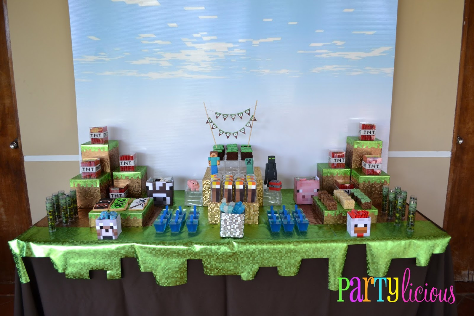 Minecraft Birthday Party Decorations
 Partylicious Events PR Minecraft Birthday Party