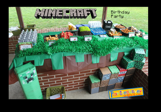 Minecraft Birthday Party Decorations
 25 Minecraft Birthday Party Ideas Burnt Apple