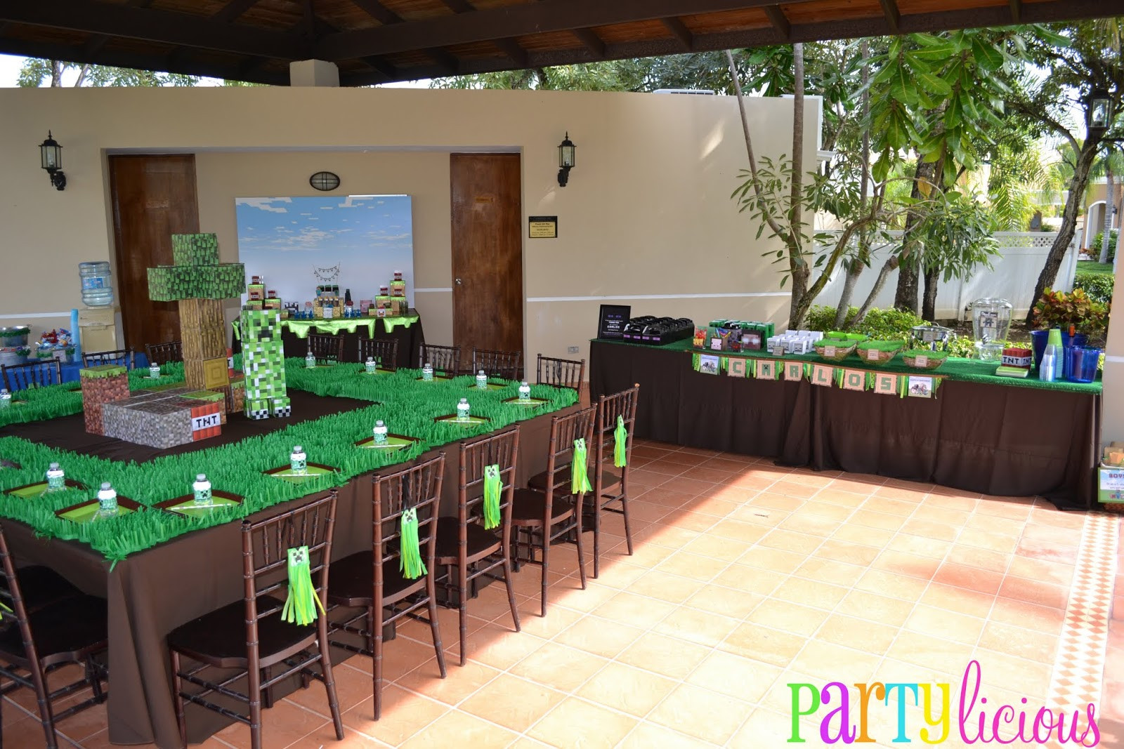 Minecraft Birthday Party Decorations
 Partylicious Events PR Minecraft Birthday Party