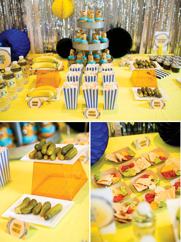 Minion Food Party Ideas
 Fantastic Minion Academy Third Birthday Party Hostess