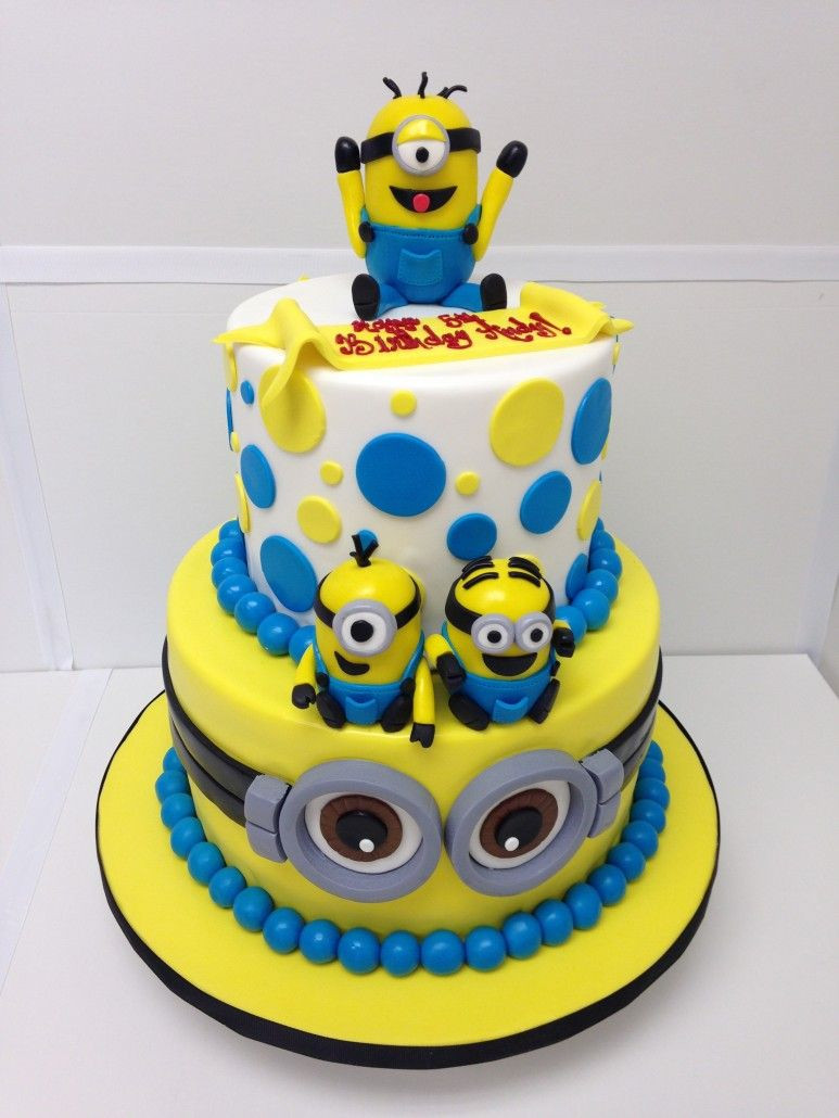 Minions Birthday Cakes
 Despicable Me Minions Two Tier