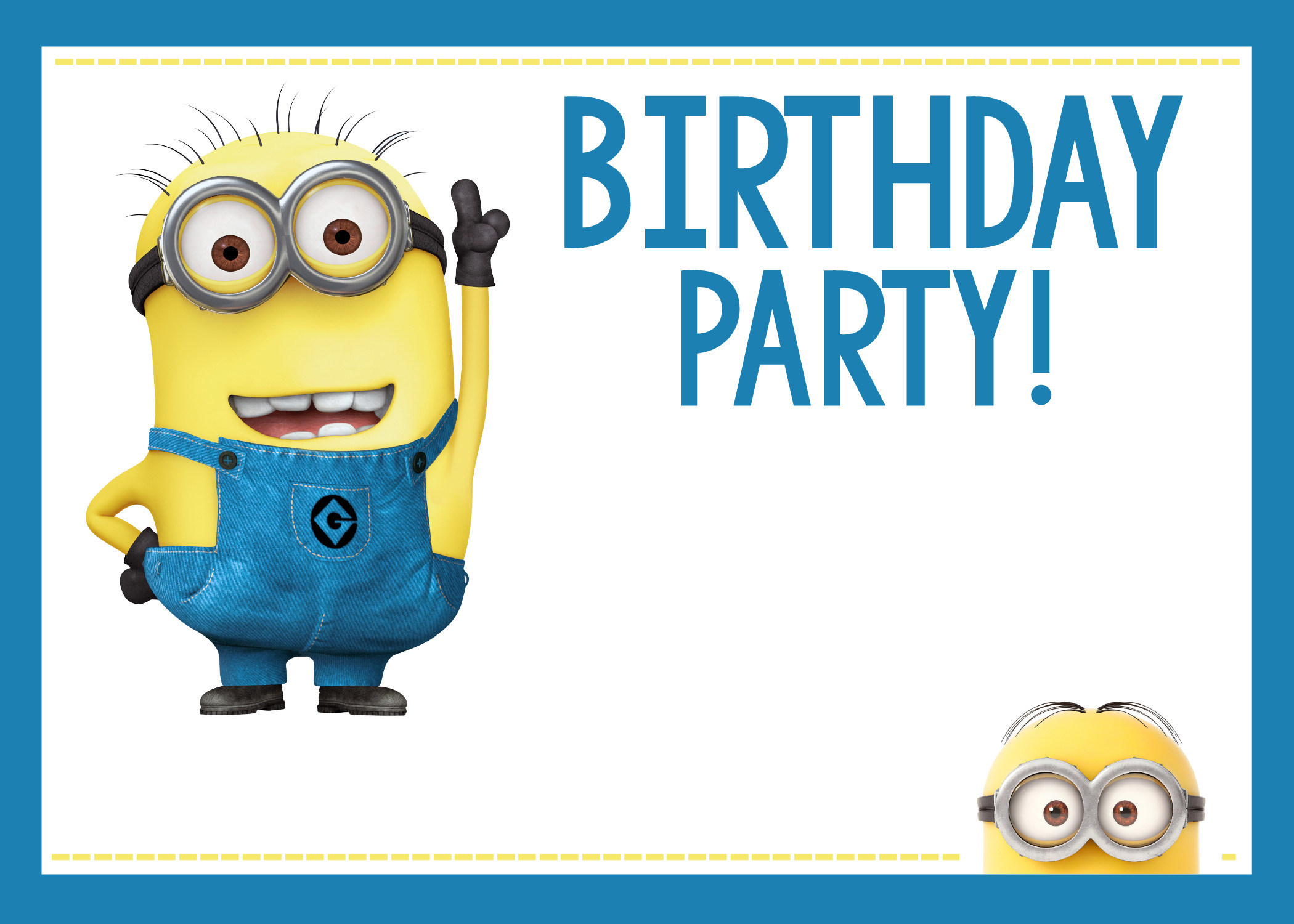 Minions Birthday Invitation
 Fun Minion Party Ideas for a Birthday – Fun Squared