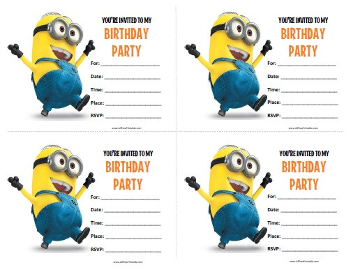 Minions Birthday Invitation
 40th Birthday Ideas Birthday Invitation Template Minions