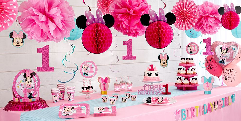 Minnie Mouse 1st Birthday Party Decorations
 Minnie Mouse 1st Birthday Party Supplies