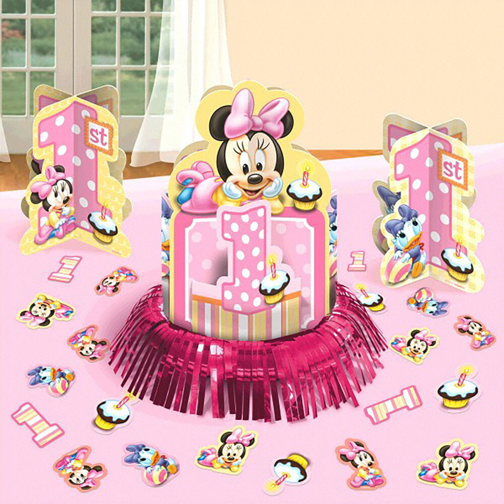 Minnie Mouse 1st Birthday Party Decorations
 Disney Baby Minnie Mouse 1st Birthday Party Table