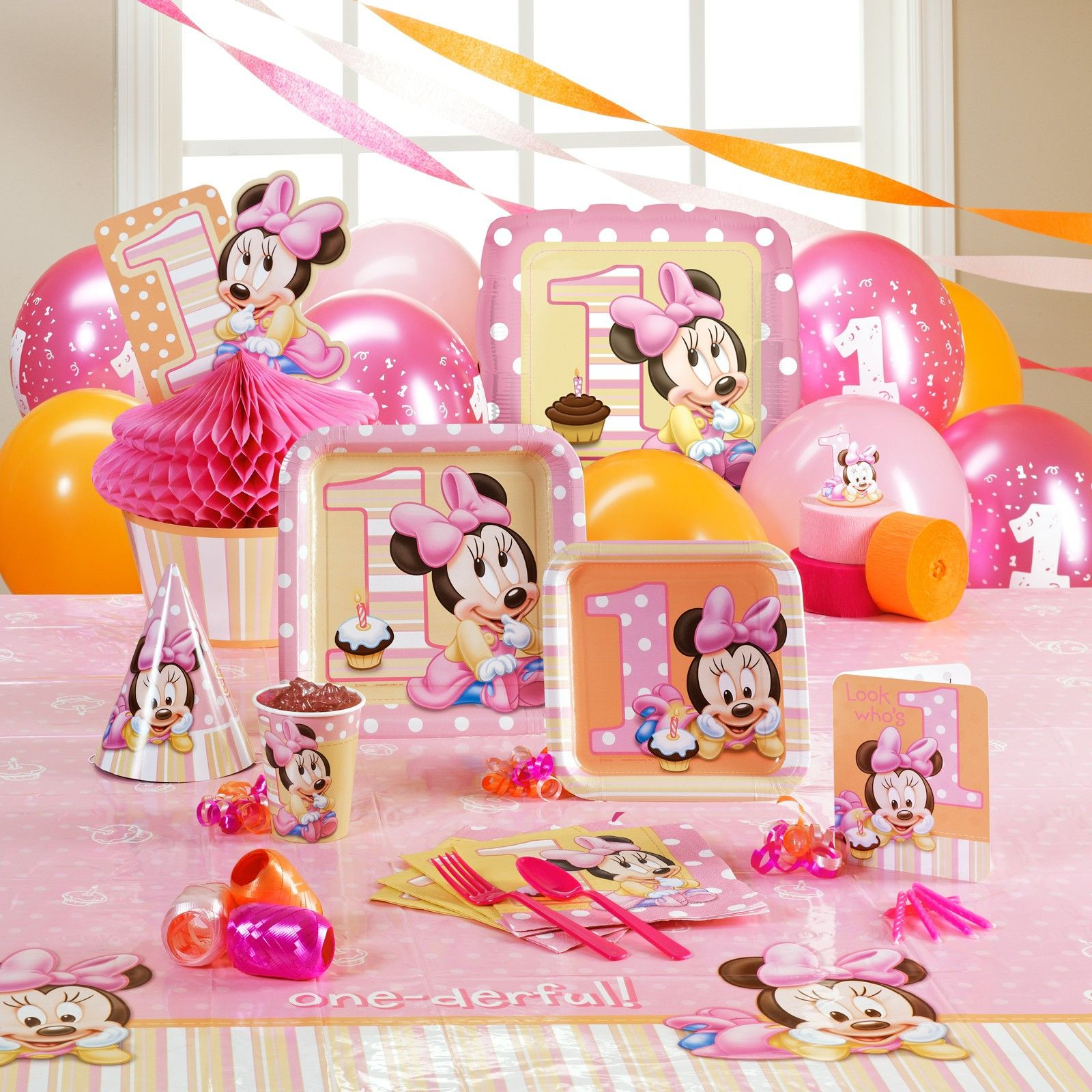Minnie Mouse 1st Birthday Party Decorations
 Disney Minnie s 1st Birthday Party Supplies