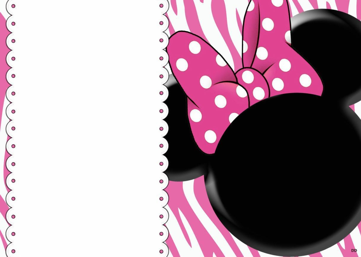 Minnie Mouse Birthday Invitations Templates
 Blank Minnie Mouse Birthday Invitations Templates