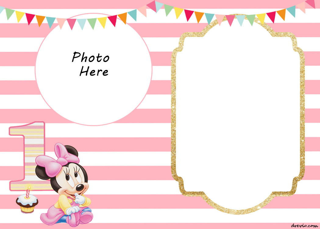 Minnie Mouse Birthday Invitations Templates
 Free Printable Minnie Mouse Birthday Invitations – Bagvania