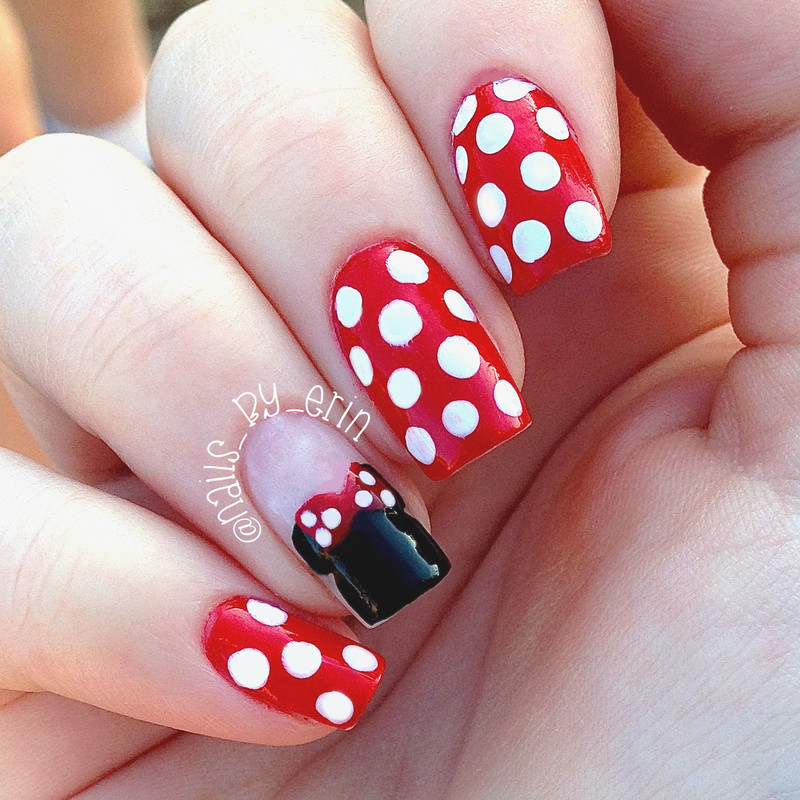 Minnie Mouse Nail Designs
 Minnie Mouse Nails nail art by Erin Nailpolis Museum of