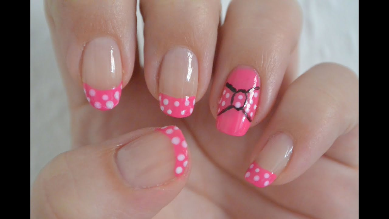 Minnie Mouse Nail Designs
 Minnie Mouse Inspired Nail Art Design