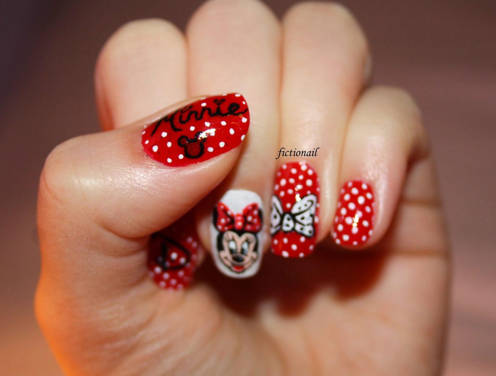 Minnie Mouse Nail Designs
 Minnie Mouse Nails