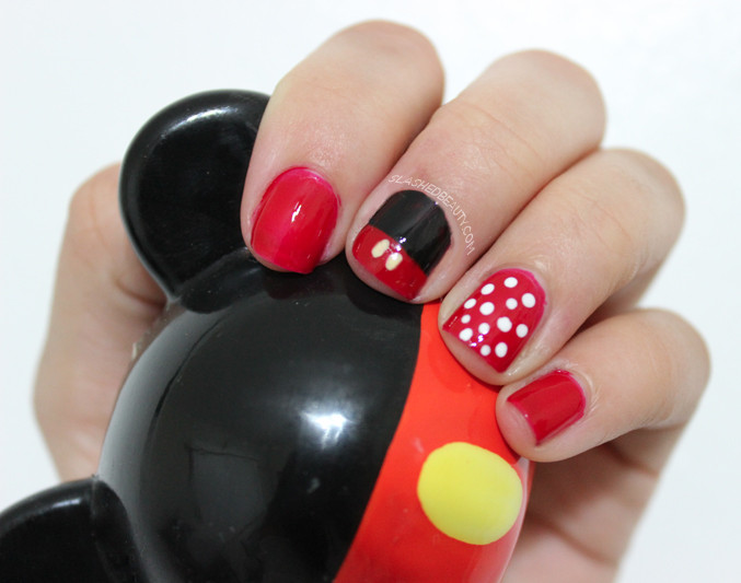 Minnie Mouse Nail Designs
 Mickey & Minnie Mouse Inspired Nail Art