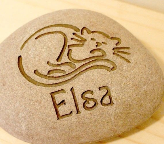 Missy Stone Pre Wedding Gift
 Cat Memorial Stone Personalized Engraved Pet Memorial