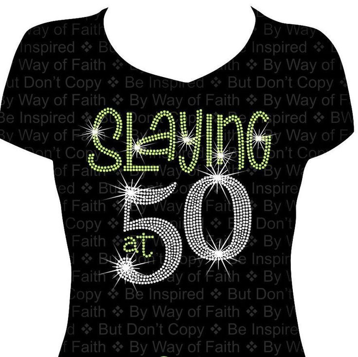 Missy Stone Pre Wedding Gift
 SLAYING at 50 BIRTHDAY Bling Rhinestone Shirt Birthday