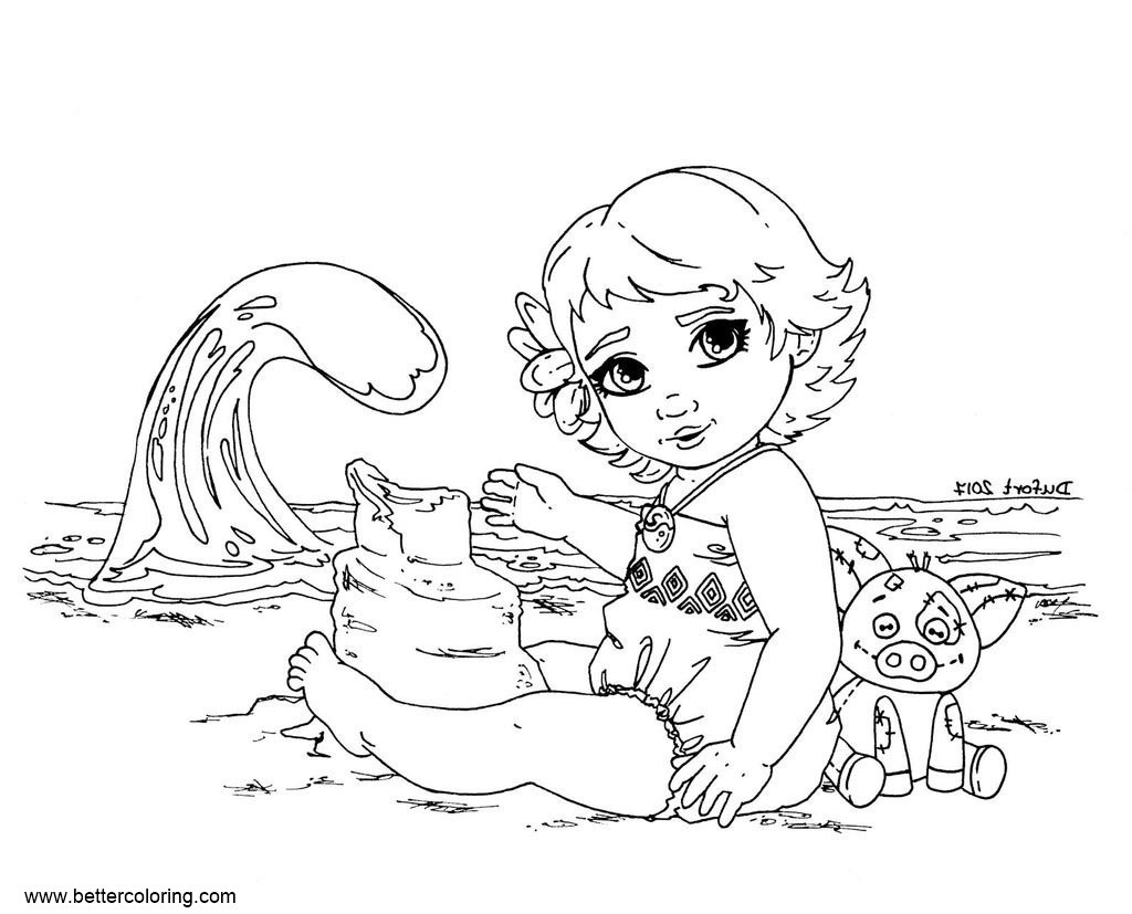 Moana Coloring Pages For Kids
 Moana Coloring Pages Lineart by JadeDragonne Free