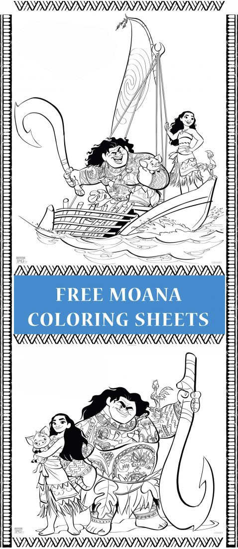 Moana Coloring Pages For Kids
 Moana coloring pages