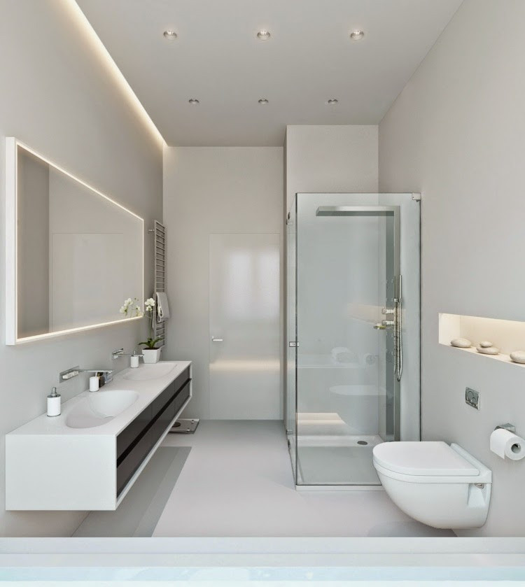Modern Bathroom Ceiling Light
 Elegant modern bathroom lighting ideas LED bathroom lights