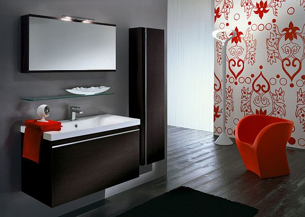 Modern Bathroom Colors
 Pulp Up Your Bathroom with Shades of Orange