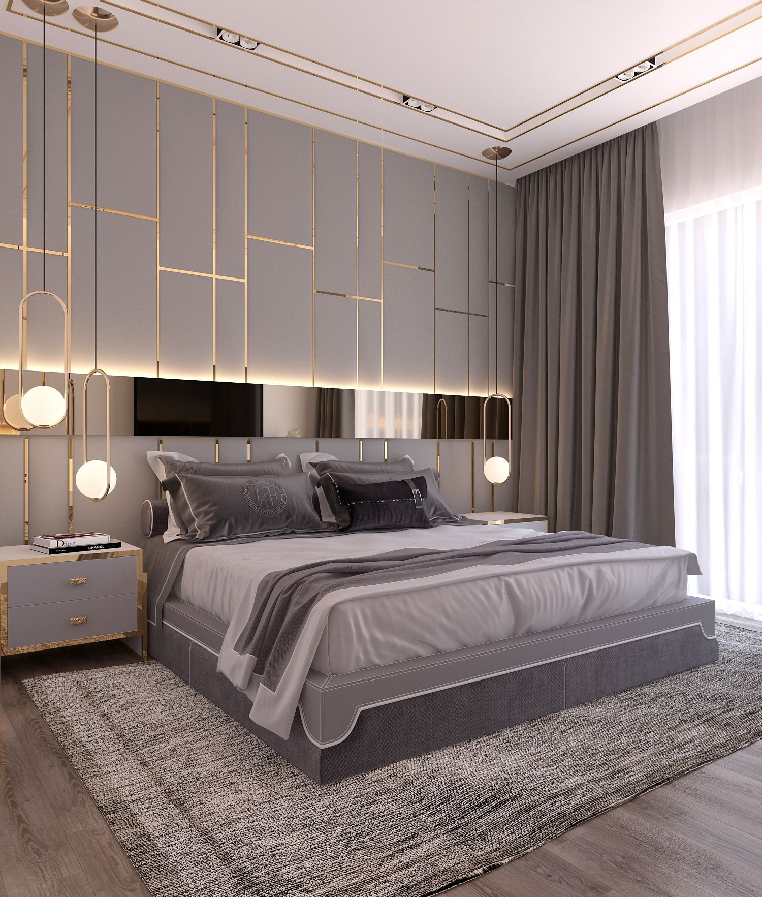 Modern Bedroom Design
 Modern style bedroom Dubai project on Behance in 2019