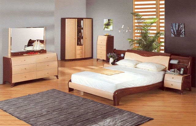 Modern Bedroom Sets
 Elegant Wood Elite Modern Bedroom Sets with Extra Storage