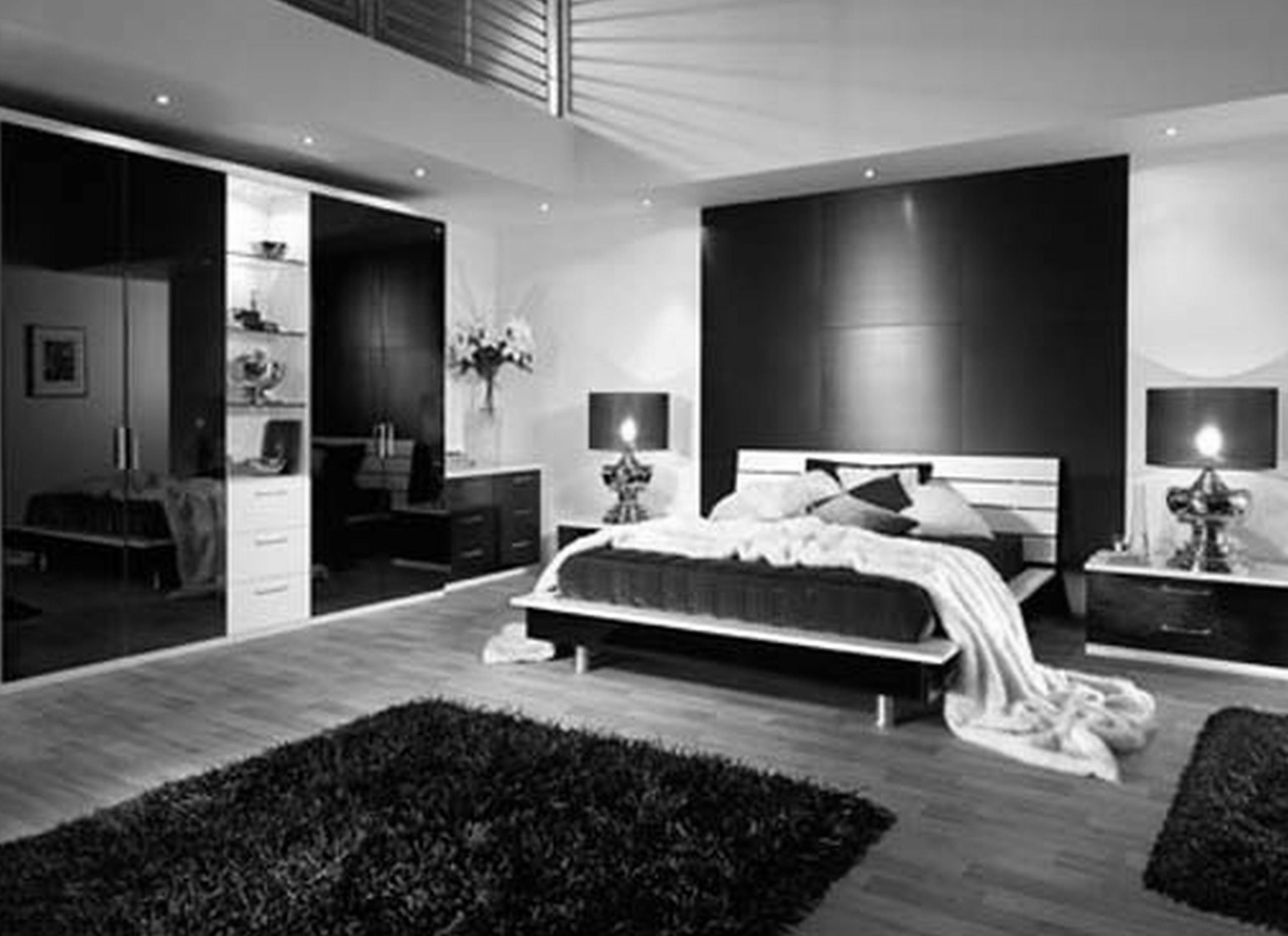Modern Black And White Bedroom
 Absolutely Spectacular Modern Black And White Bedroom