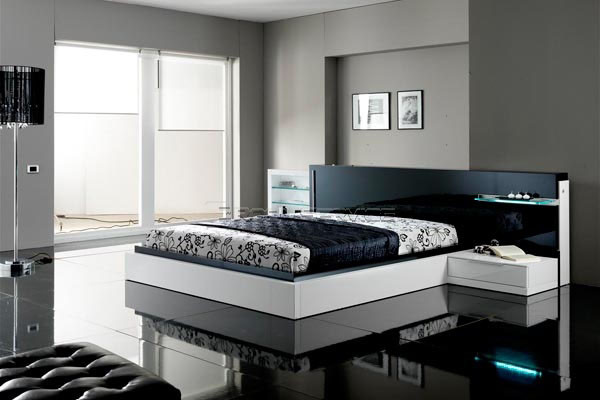 Modern Black And White Bedroom
 House Designs Black And White Contemporary Modern Bedroom