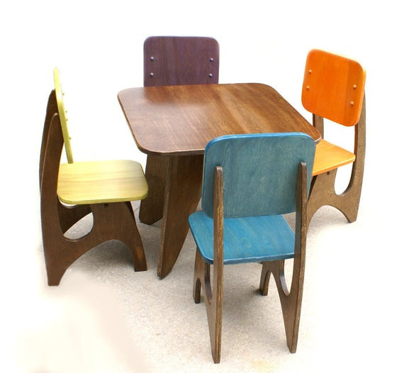 Modern Kids Table And Chair
 Modern Child Table set 4 Chair option