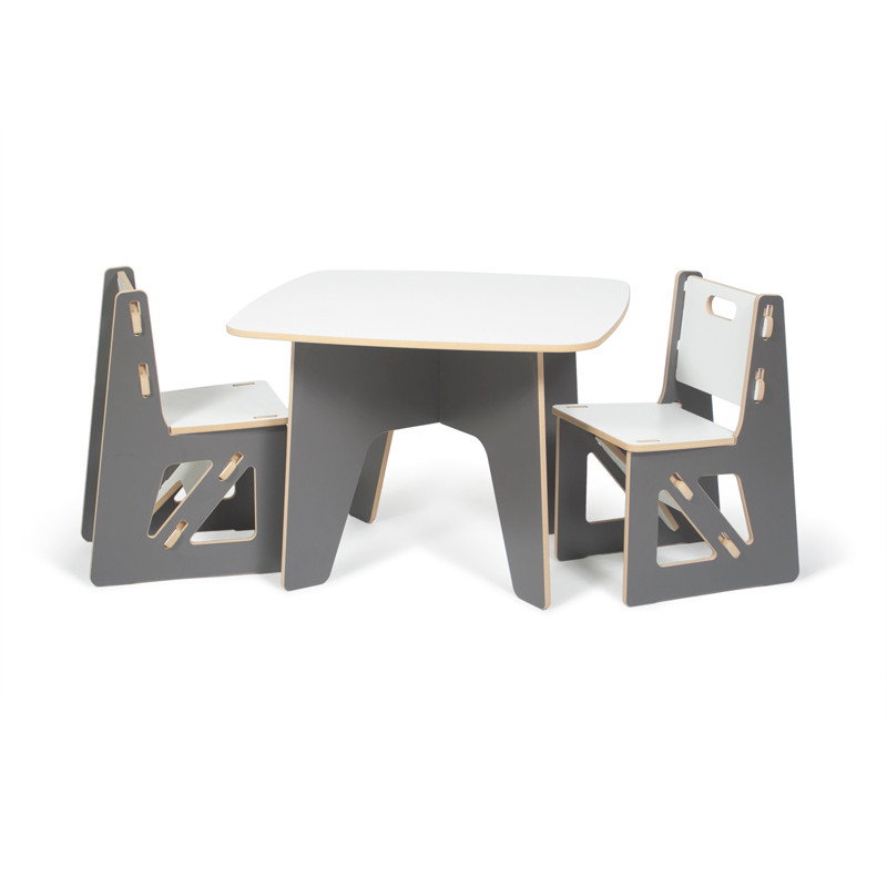 Modern Kids Table And Chair
 Modern Grey and White Kids Table and Chair Set by Sprout Kids