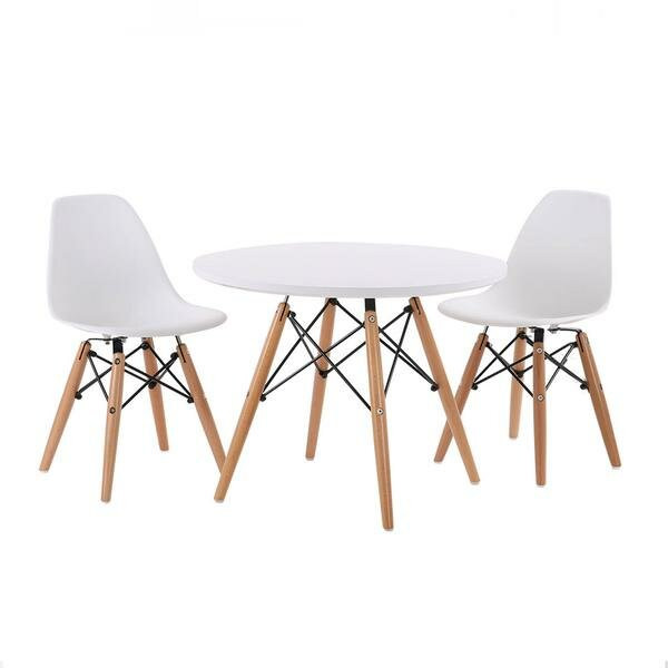 Modern Kids Table And Chair
 Corrigan Studio Forrest Kids 3 Piece Round Table and Chair