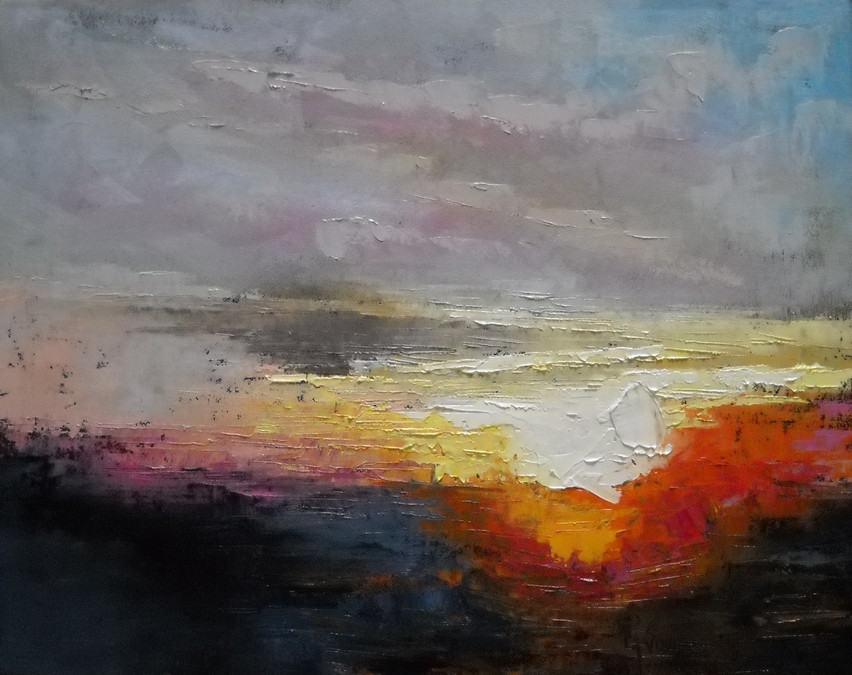 Modern Landscape Paintings
 CAROL SCHIFF DAILY PAINTING STUDIO Sunset Paintings