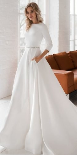 Modest Wedding Gowns With Sleeves
 30 Cute Modest Wedding Dresses To Inspire