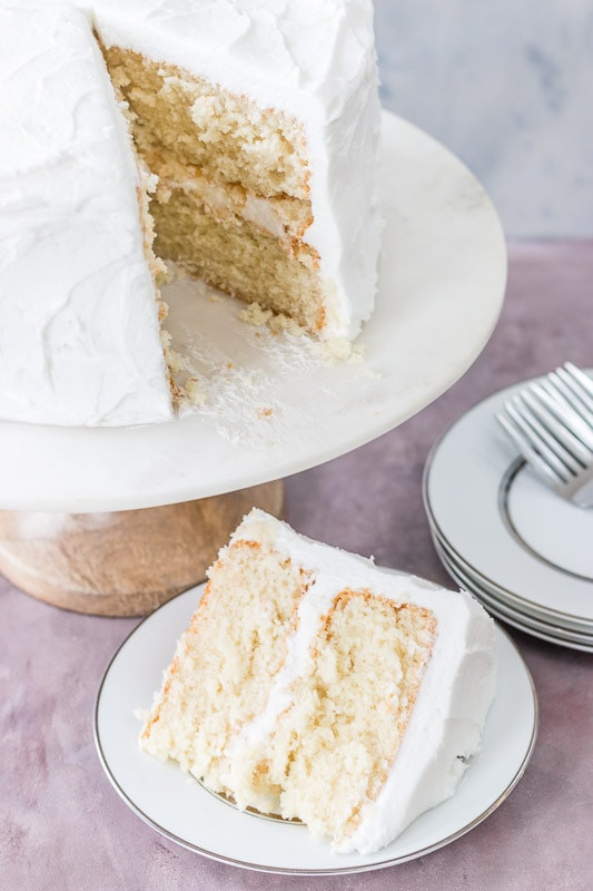 Moist White Wedding Cake Recipe
 Moist White Cake I Scream for Buttercream