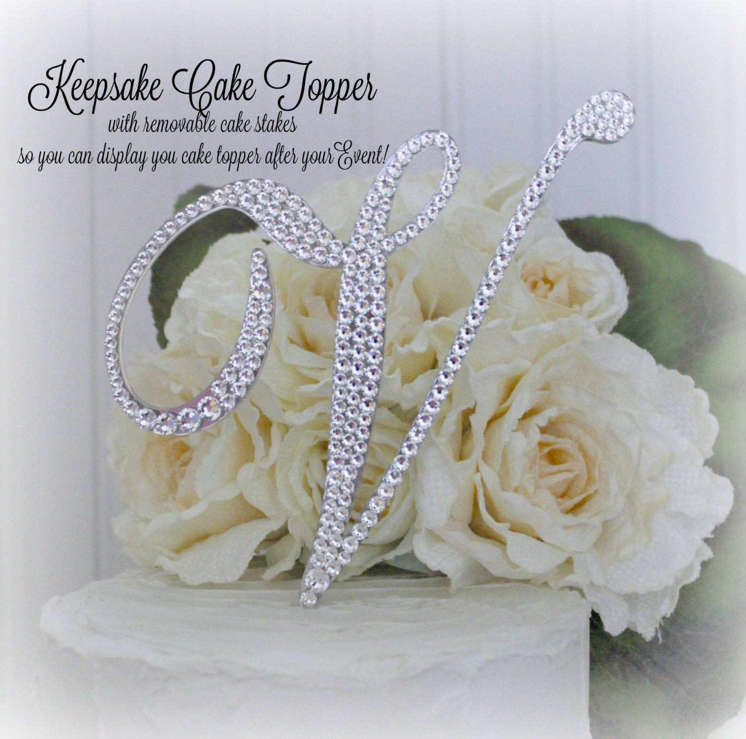 Monogram Cake Toppers For Weddings
 6 Wedding Cake Topper Monogram Cake Topper Initial